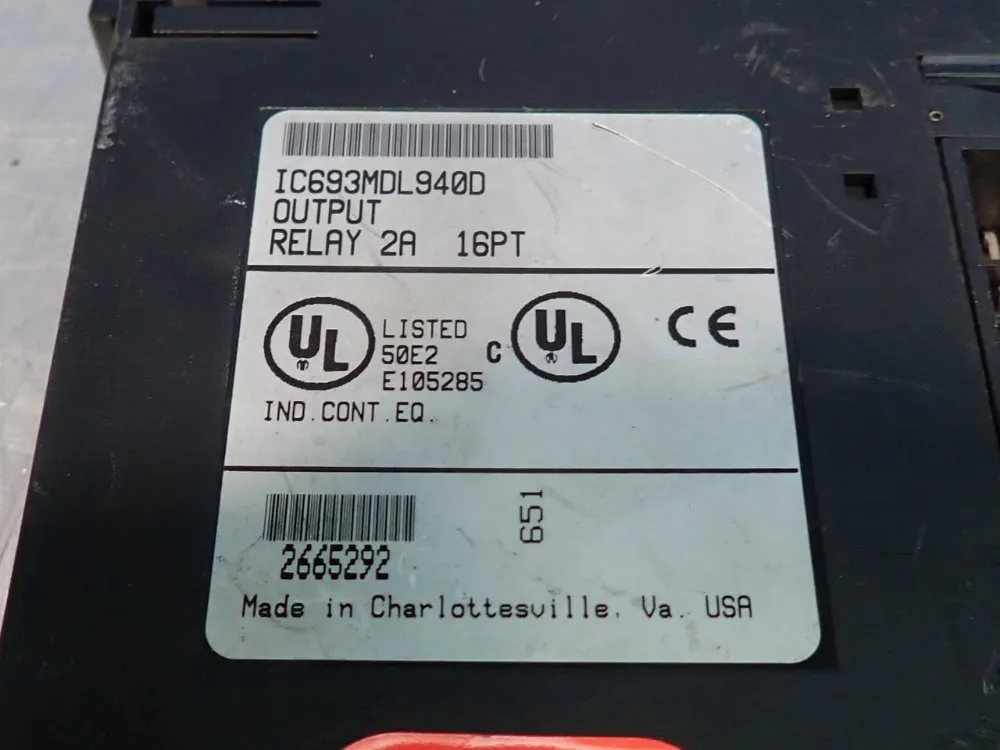 Fanuc Output Relay - Ic693mdl940d