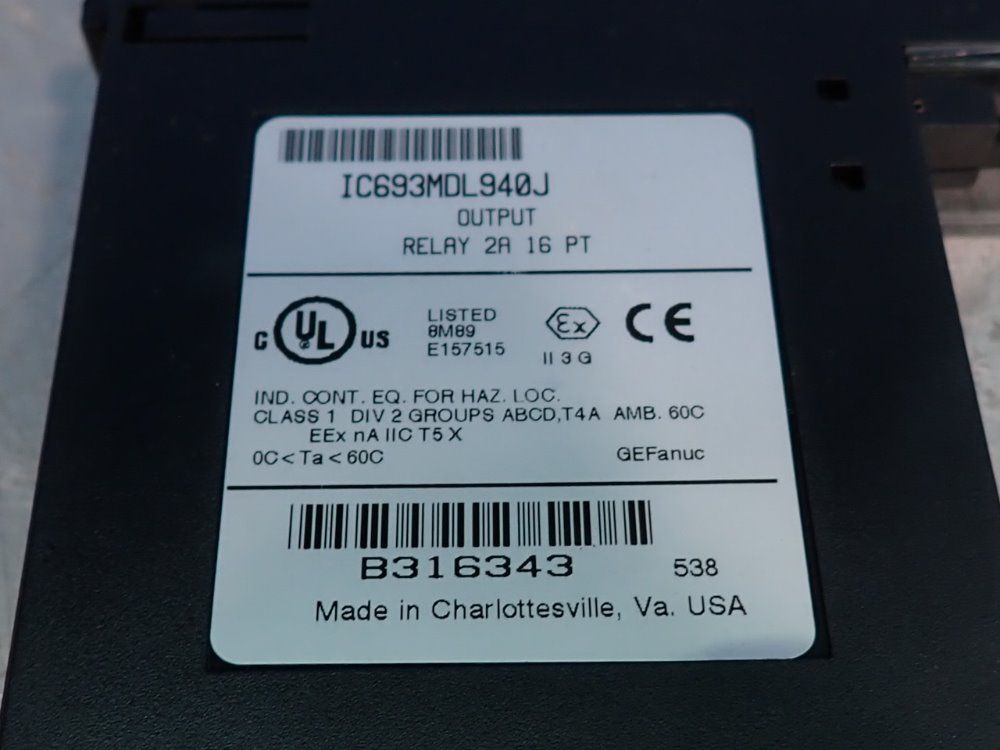 Fanuc Output Relay - Ic693mdl940j