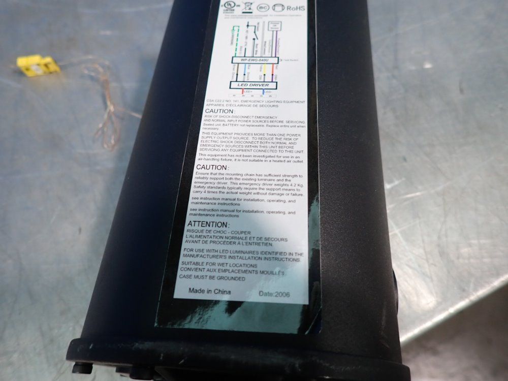 Weled Power Emergency Led Driver - Wp-ewg-040u