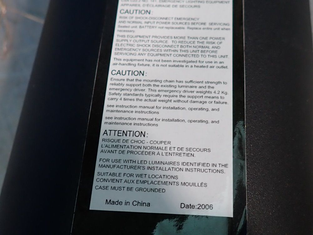 Weled Power Emergency Led Driver - Wp-ewg-040u