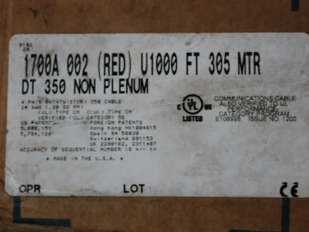 Belden Communication Cable - 1700a-002, 8761-060