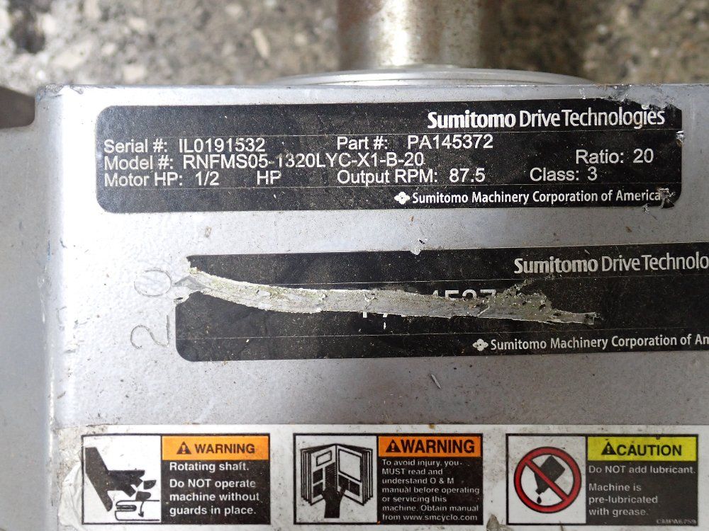 Sumitomo .5 Hp Gear Drive - Rnfms05-13l0lyc-x1-b-20