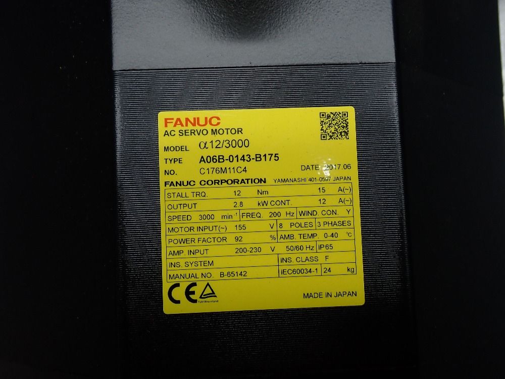 Fanuc Ac Servo Motor - A06b-0143-b175