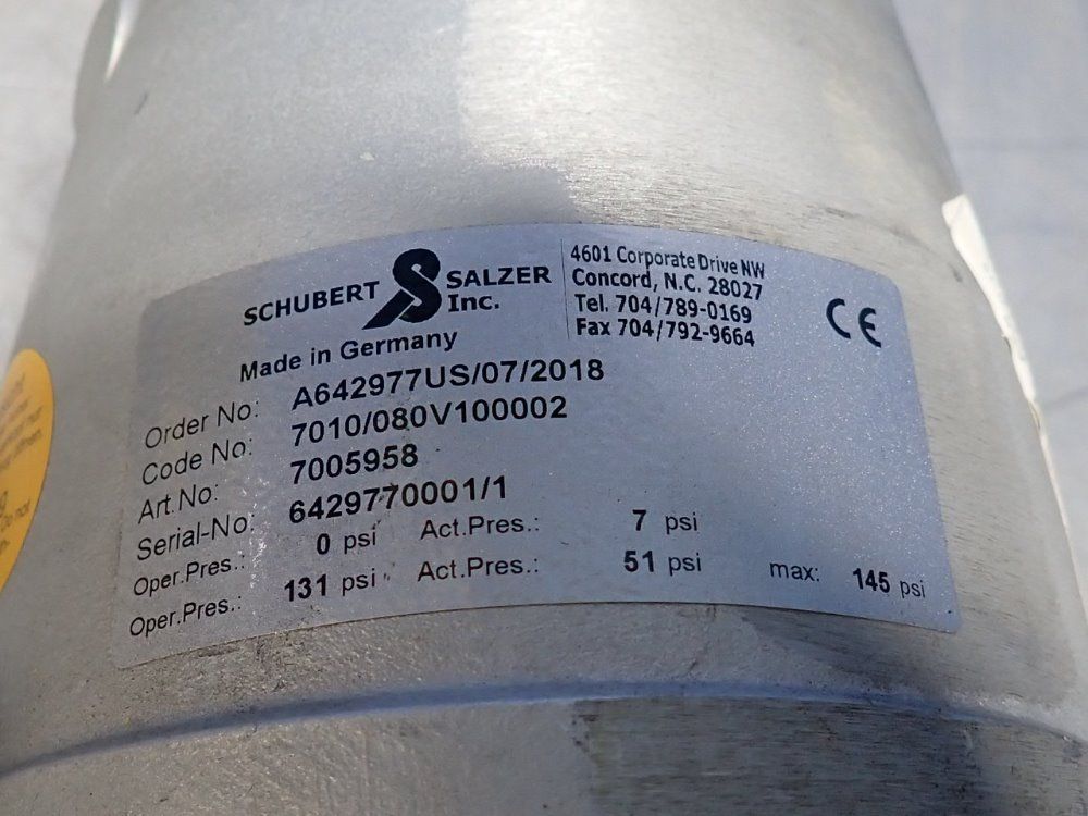 Schubert & Salzer Inc Valve - 7005958