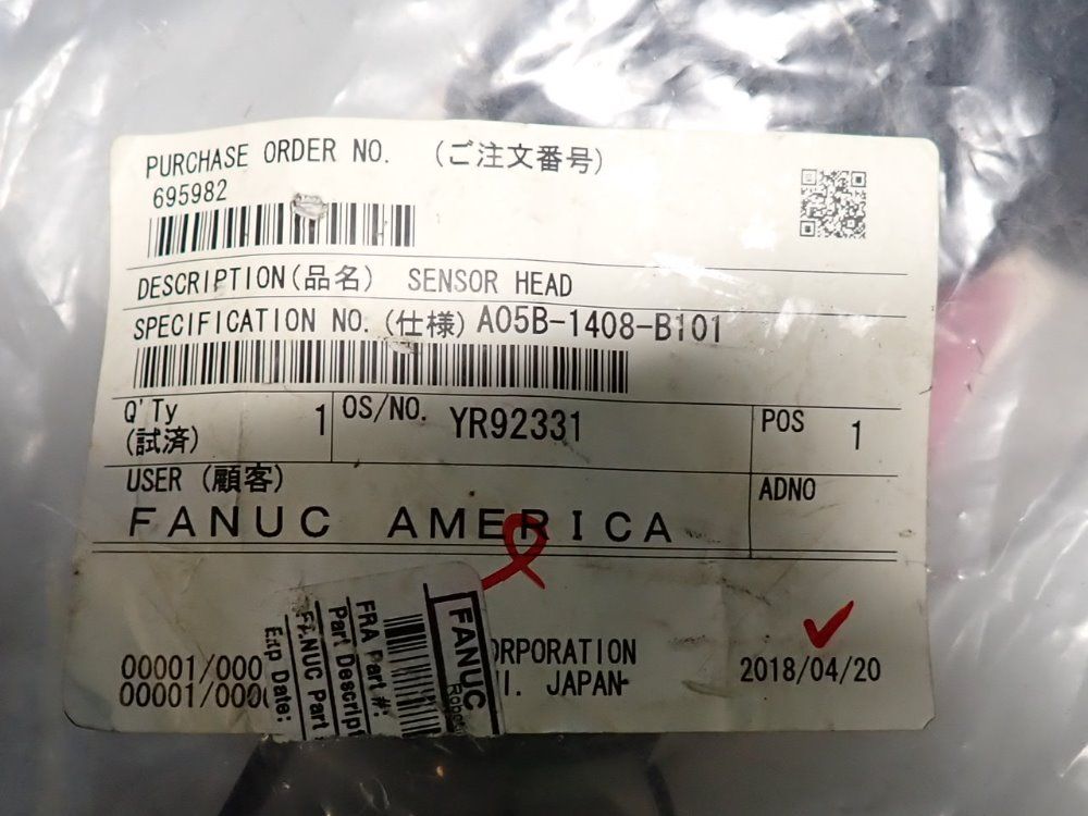 Fanuc Sensor Head - A05b-1408-b101