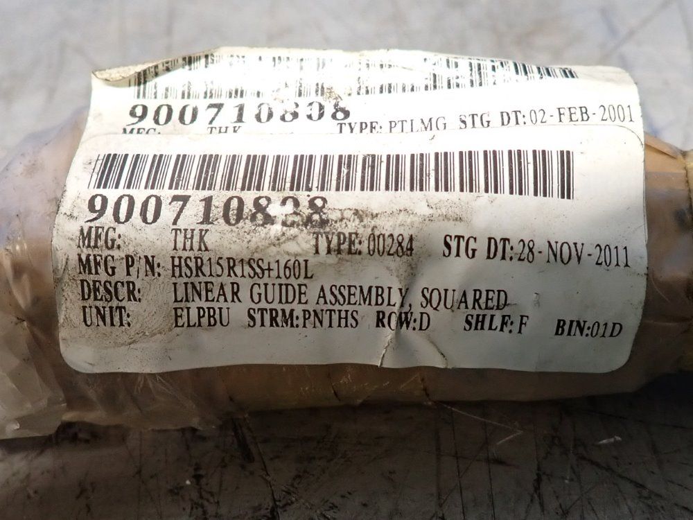 Thk 7" Linear Guide - Hsr15r1ss+160l