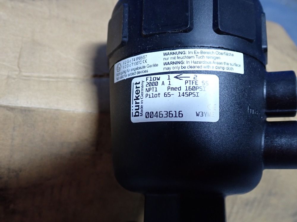 Burket Pilot Valve - 2000-a-1-ptfe-55