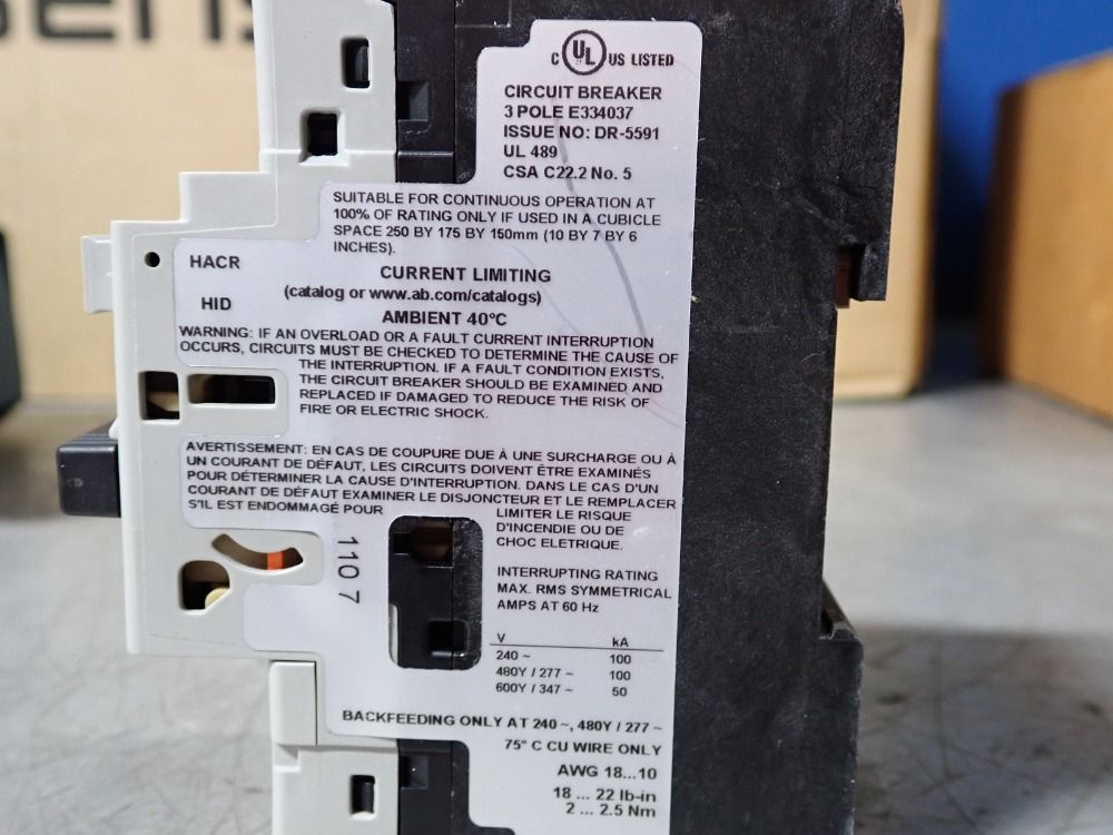 Allen-bradley Circuit Breaker - 140u-d6d3-b10