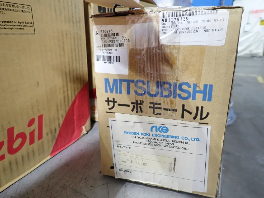 Mitsubishi 200 Hz Ac Servo Motor - Hf154bs