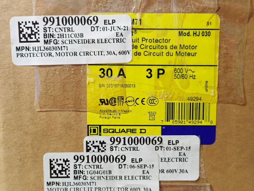 Schneider Electric 600 V Motor Circuit - 2h11c03b