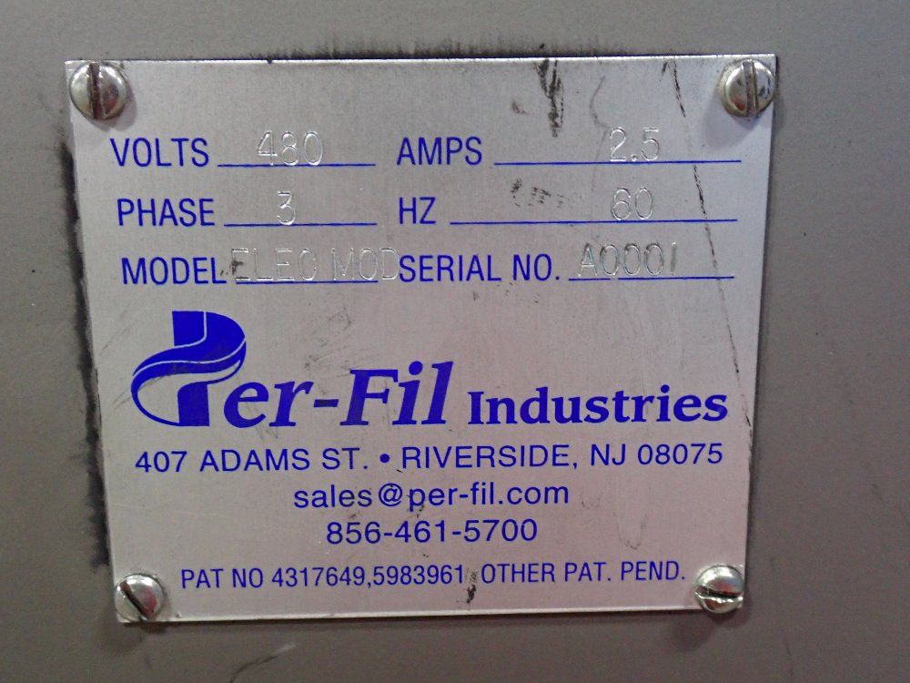 Per-fil Industries 20" X 20" Filler - Elec Mod
