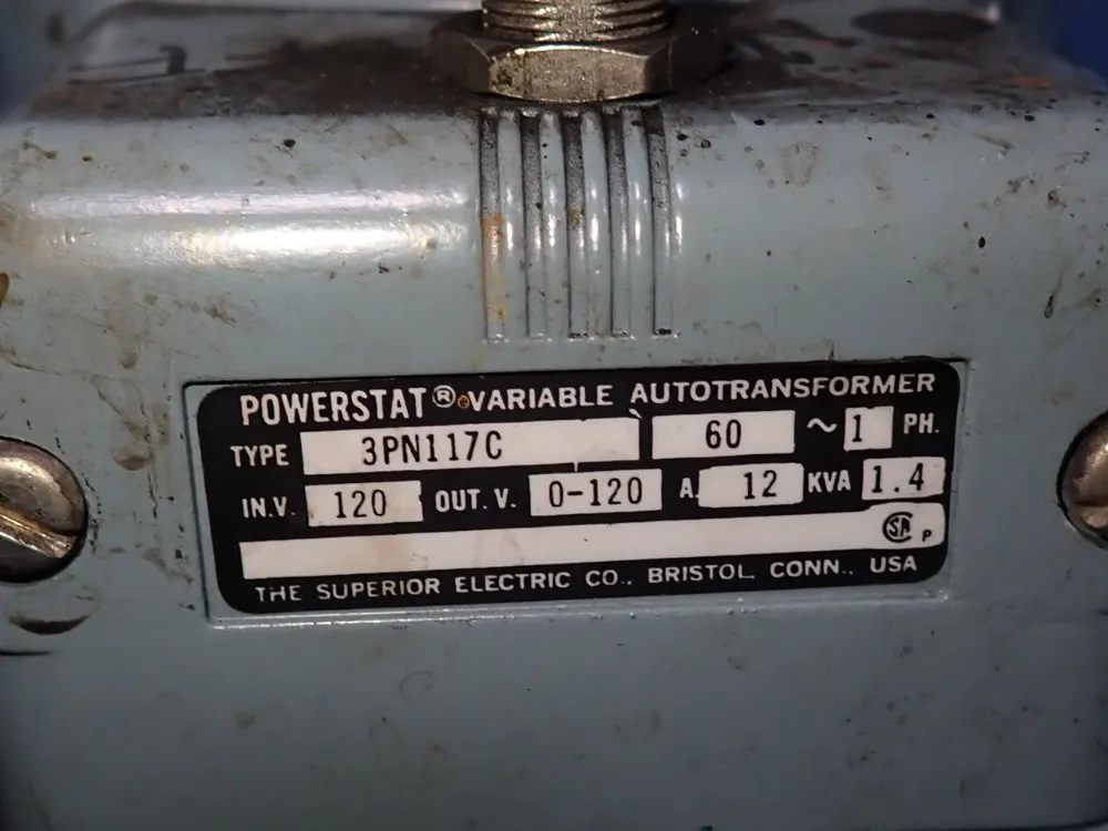 The Superior Electric Co 1.4 Kva Autotransformer - 3pn117c