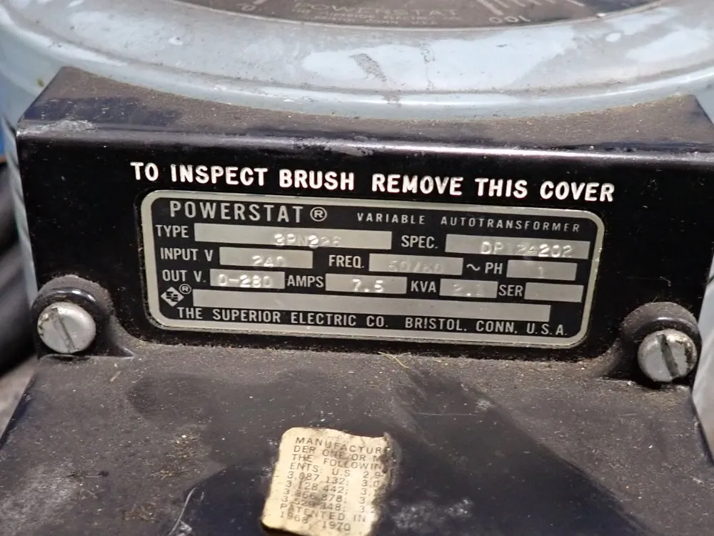 The Superior Electric Co 2.1 Kva Autotransformer - 3pn226