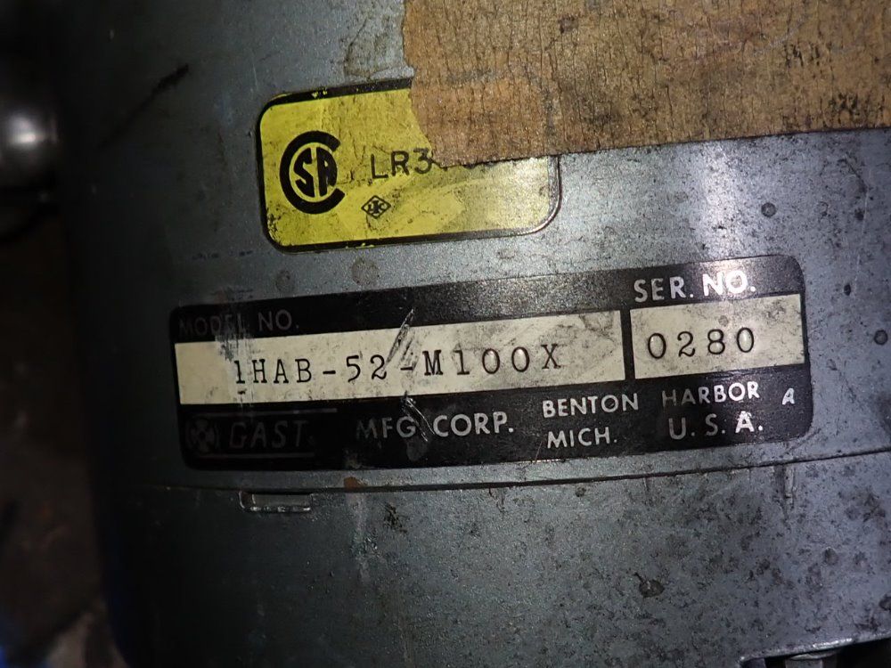 Gast 1/6 Hp Pump - 1hab-52-m100x