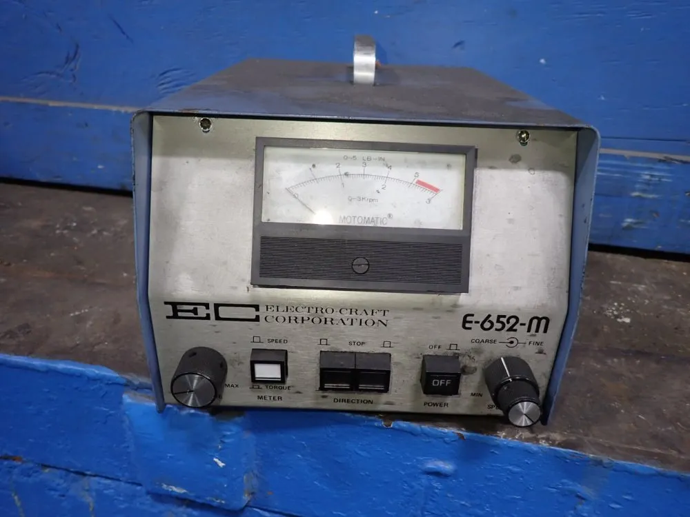 Electro Craft Corporation Drive Speed Controller - E-652-m