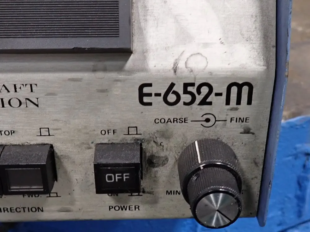 Electro Craft Corporation Drive Speed Controller - E-652-m