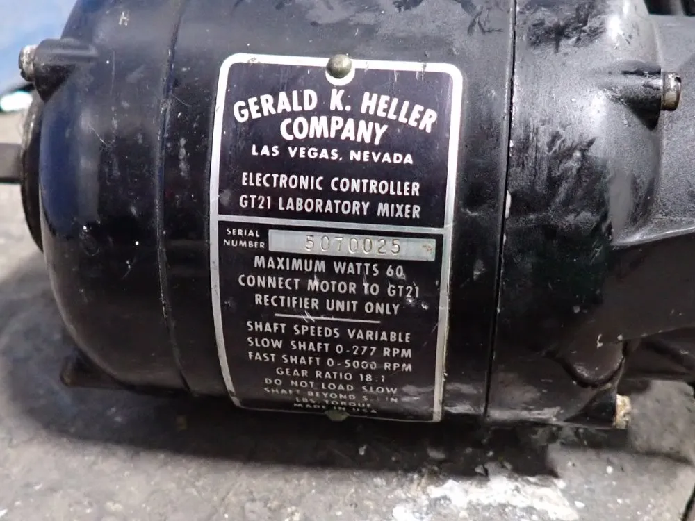 Gerald K Heller Company Mixer - Gt21