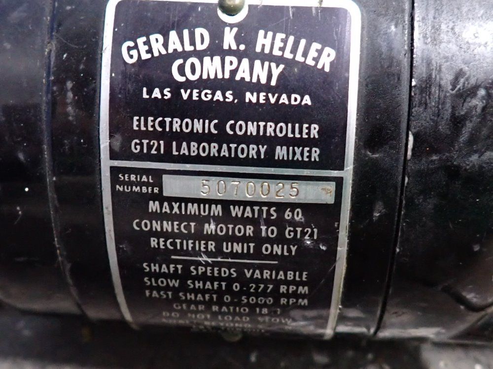 Gerald K Heller Company Mixer - Gt21