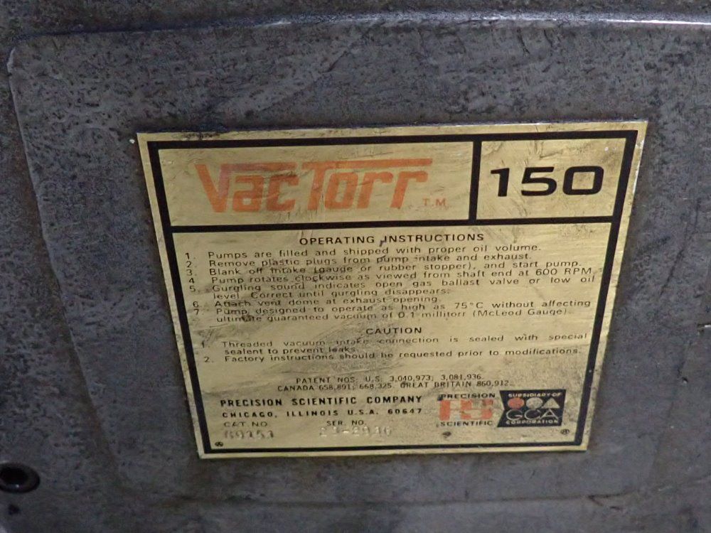 Vactorr 3/4 Hp Vacuum Pump - 89153