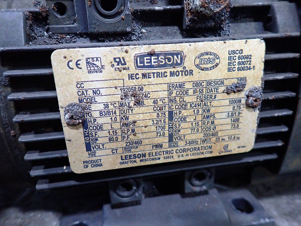 Leeson 1 Hp Iec Metric Motor - C80ti7fz4c