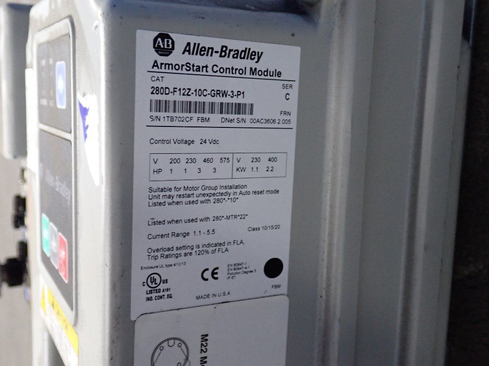 Allen Bradley 3 Hp Control Module - 280d-f12z-10c-grw-3-p1