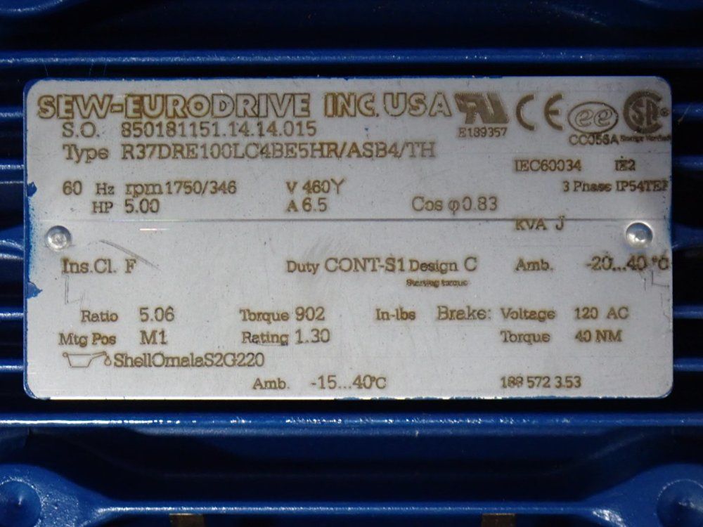 Sew Euro-drive Gear Drive - 85018115.14.14.015