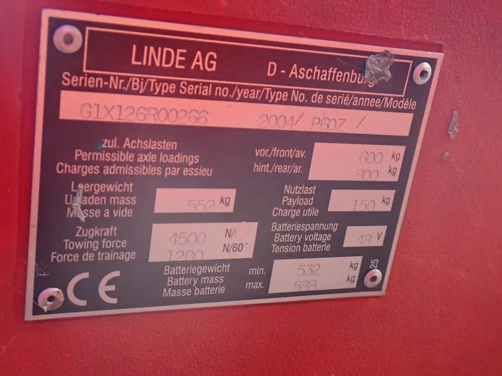 Linde Floor Scrubber - P60z