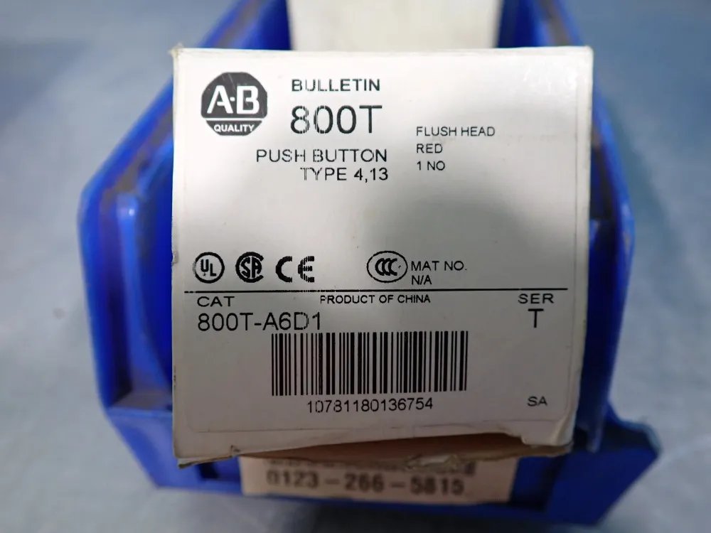 Allen-bradley Push Button, Non-illuminated, Qty: 2 - 800t-a6d1