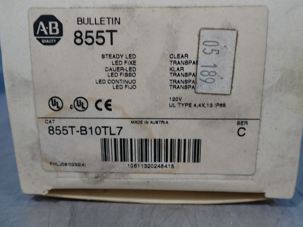 Allen-bradley 120 Vac Stack Light - 855t-b10tl7