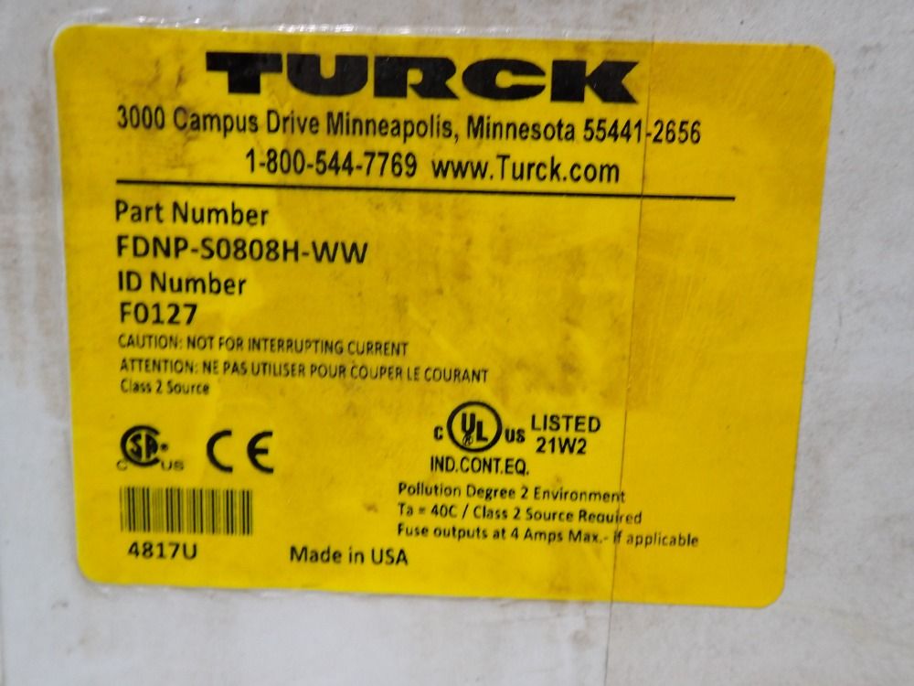 Turck I/o Module - Fdnp-s0808h-ww