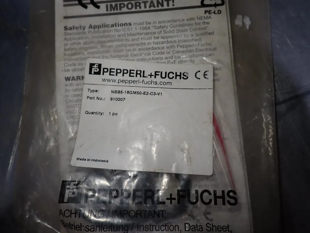 Pepperl + Fuchs Inc Proximity Sensor - Nbb5-18gm50-e2-c3-v1