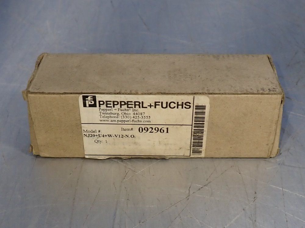 Pepperl + Fuchs Inc Proximity Switch - Nj20+u4+w-v12-n.o.