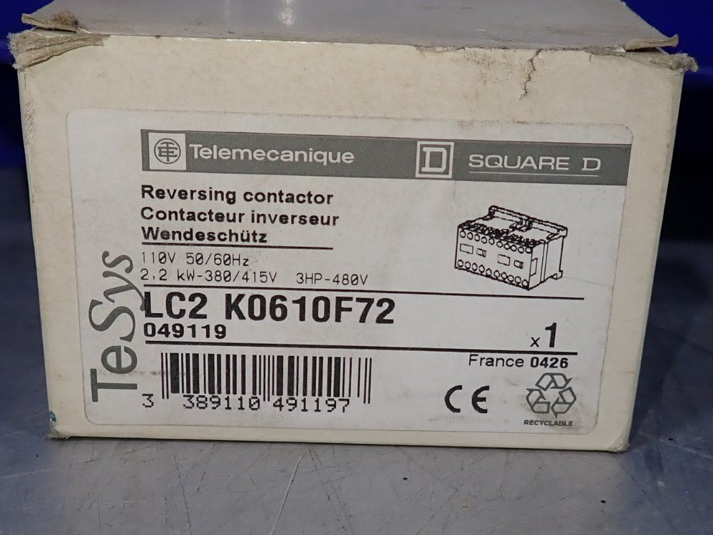 Square D Lot Of 18 Reversing Contactors - Lc2k0610f72