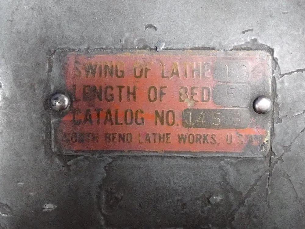 South Bend Lathe - 145 5
