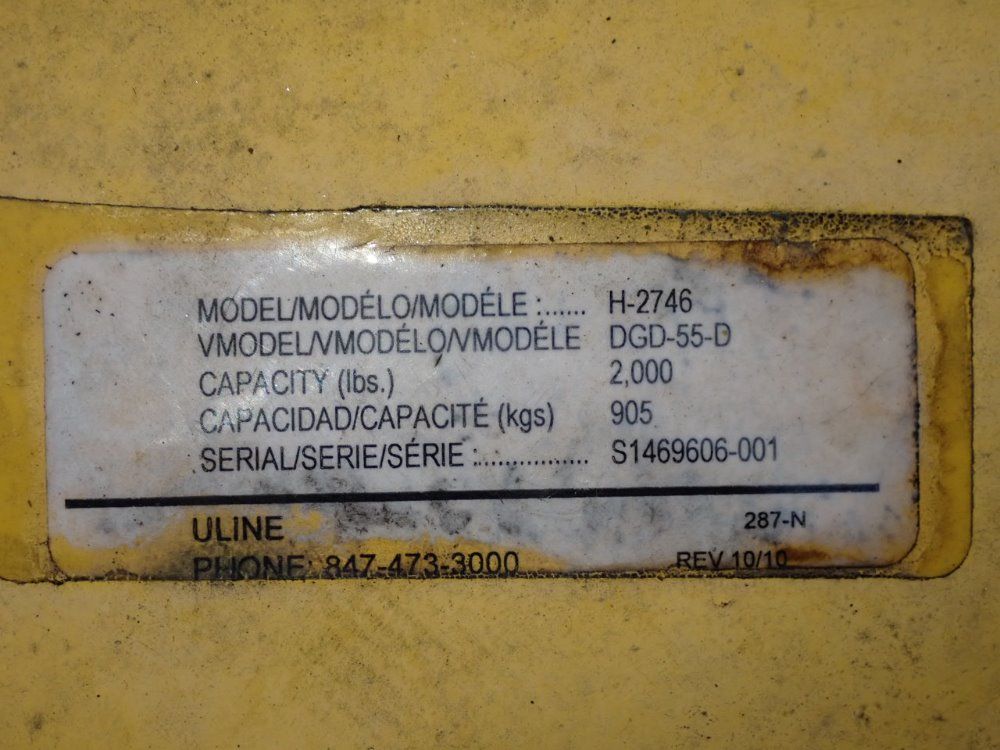 Uline 2000 Lbs Drum Handler - H-2746