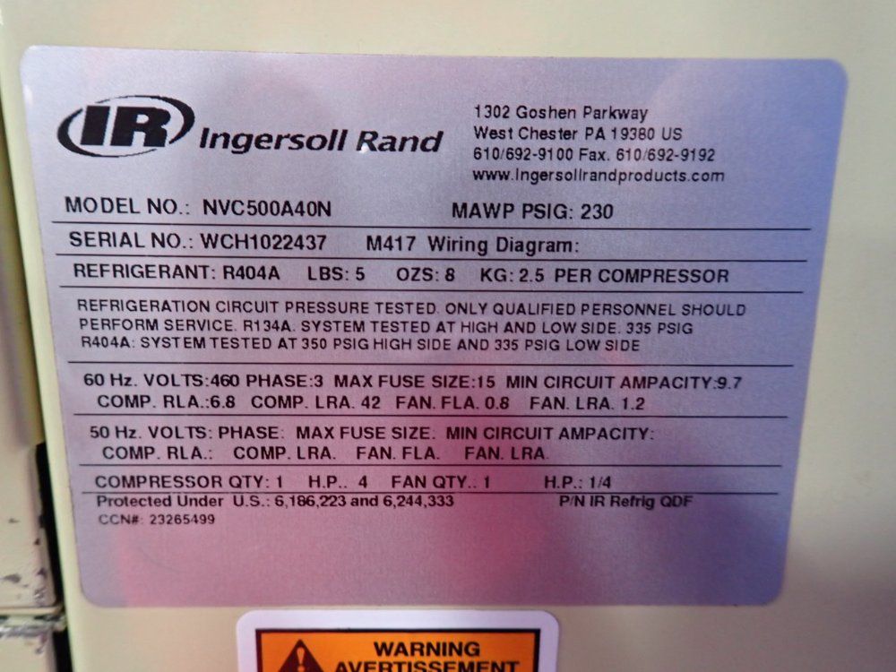 Ingersollrand Air Dryer 