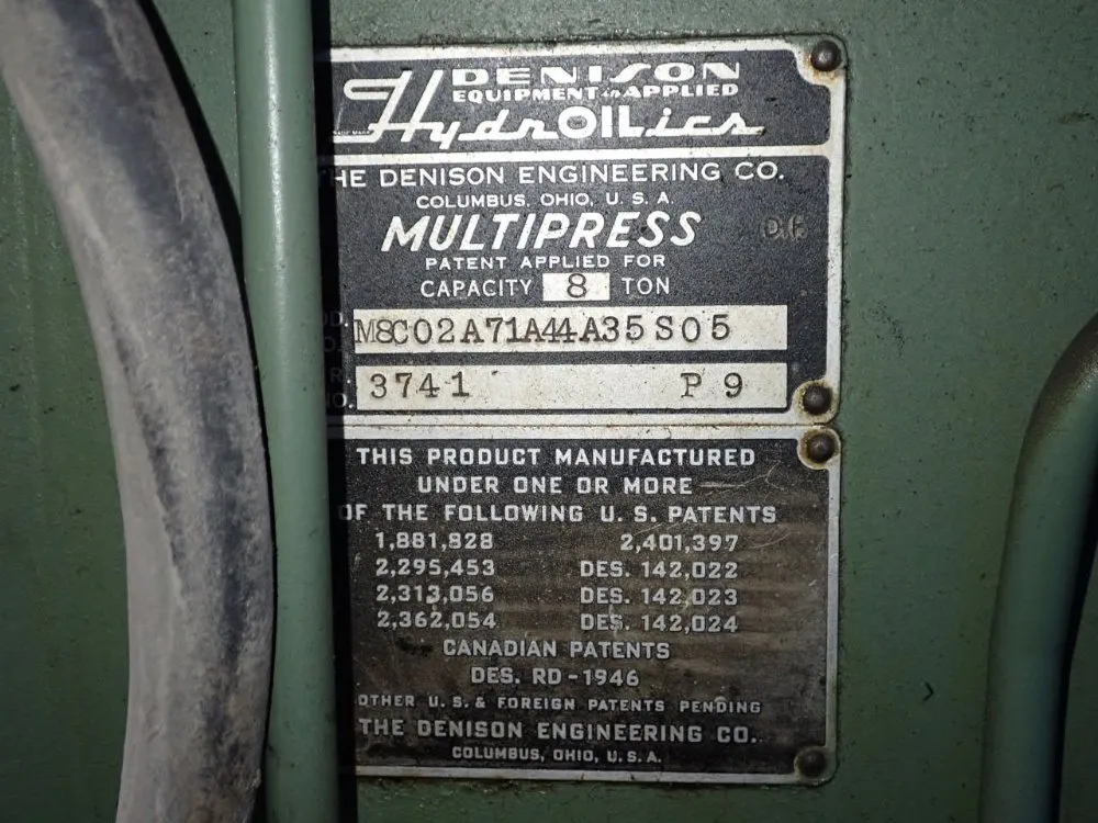 8 Ton Hydraulic Press - M8c02a71a44a35s05