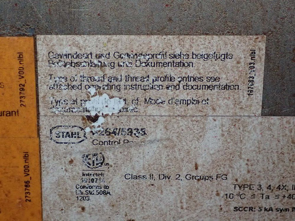 Stahl 4000x2000x2500 Mm Control Panel