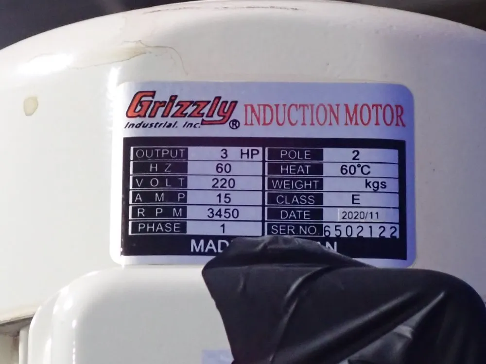 Grizzly 3 Hp Dust Collector - G0862