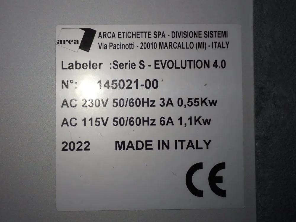 Arca Labeler - Evolution 4.0