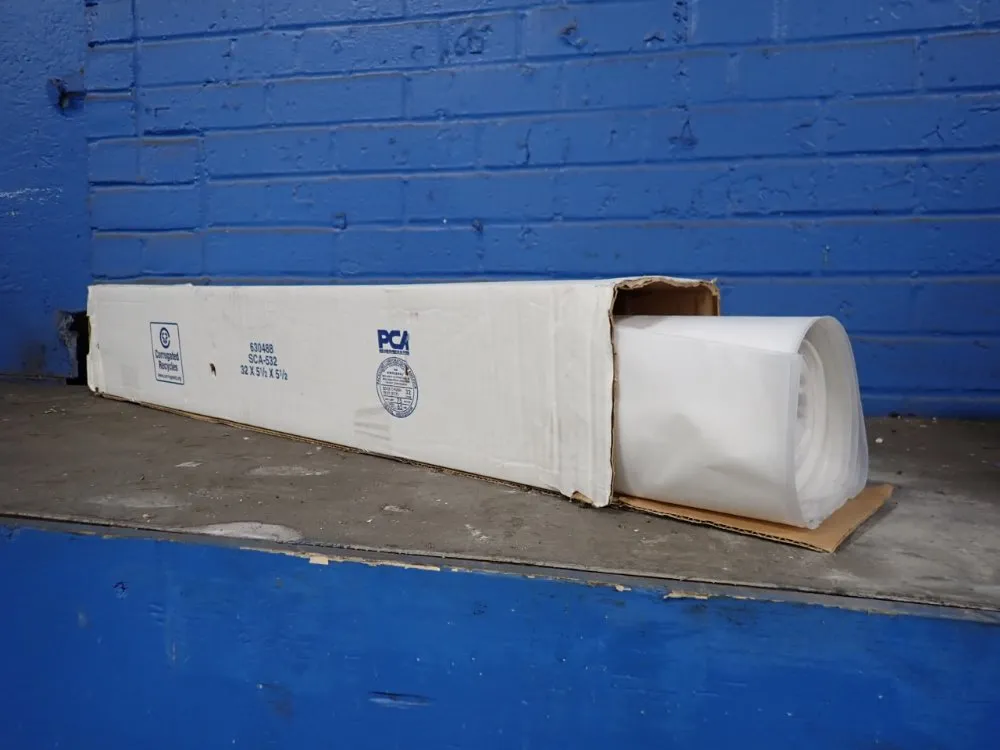 32" X 5 1/2" X 5 1/2" Plastic Sheeting