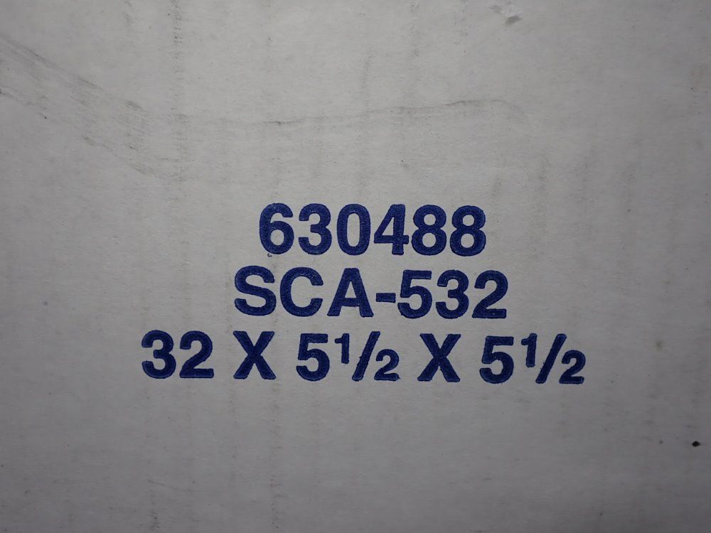 32" X 5 1/2" X 5 1/2" Plastic Sheeting