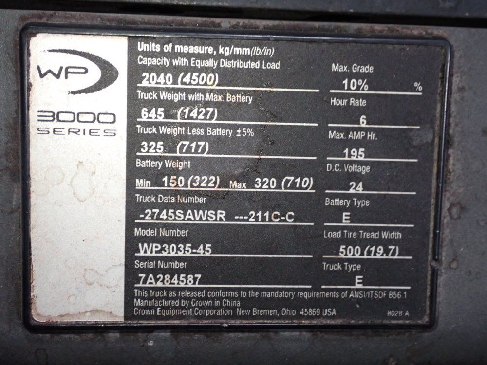 Crown  Electric Pallet Jack