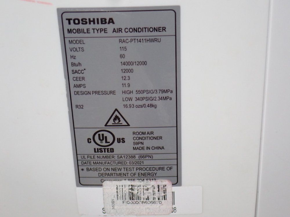 Toshiba Air Conditioner - Rac-pt1411hwru