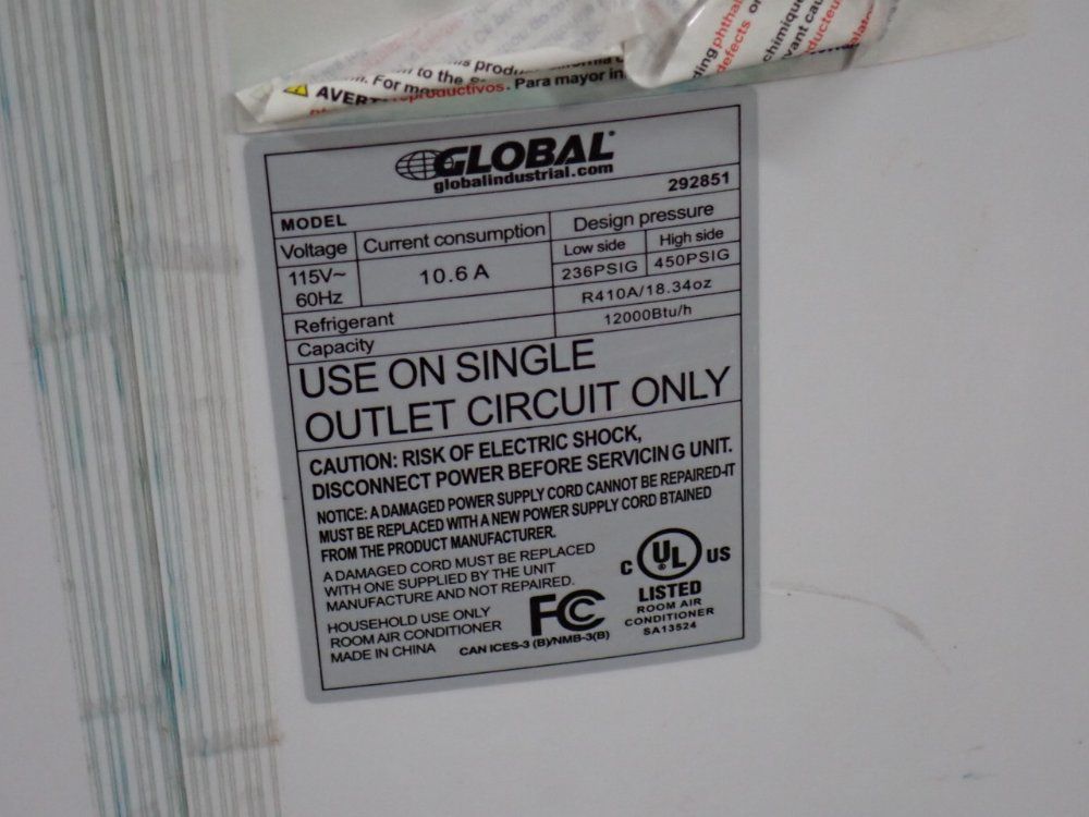 Global Indutrial Air Conditioner - 292851