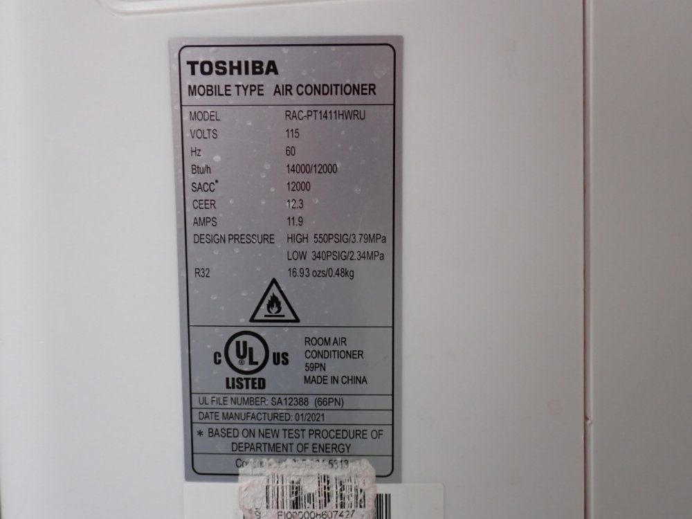 Toshiba Air Conditioner - Rac-pt1411hwru