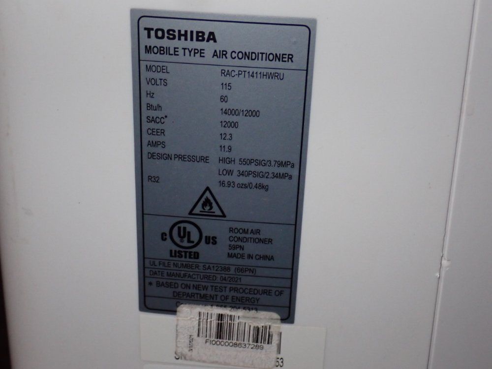 Toshiba Air Conditioner - Rac-pt1411hwru