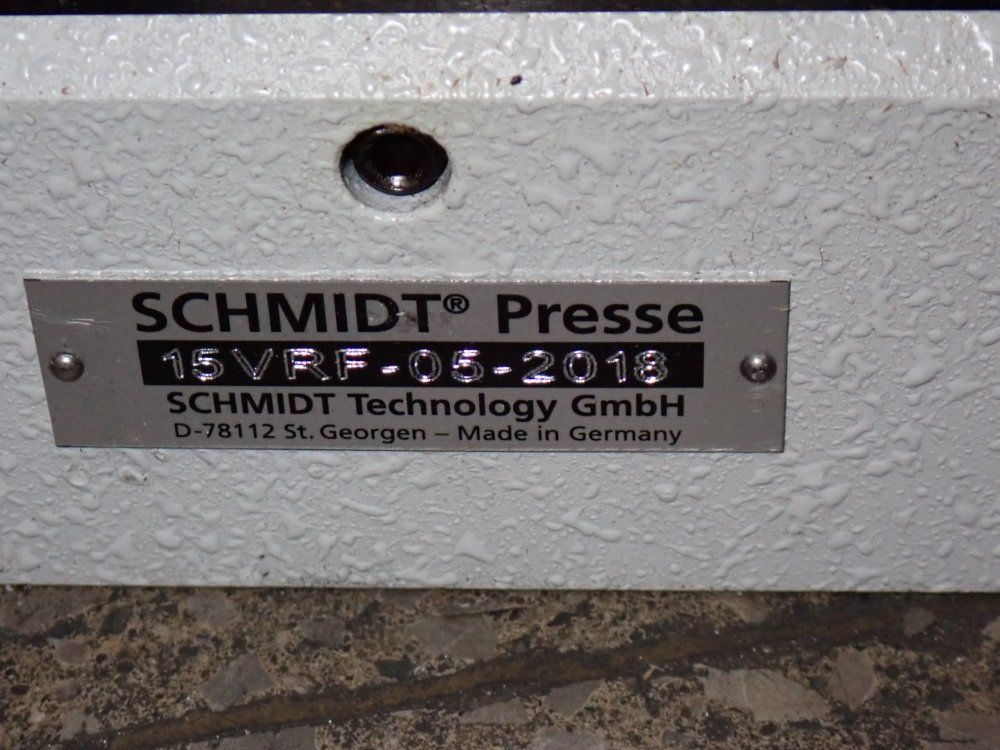 Schmidt Presse Press - 15vrf-05-2018