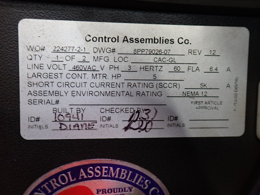 Donaldson Torit 50" X 73" Down Draft Table - Db3000
