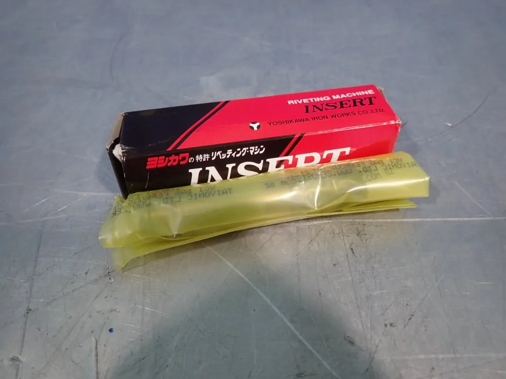 Yoshikawa Iron Works Co Lot Of 8 Riveting Machine Inserts